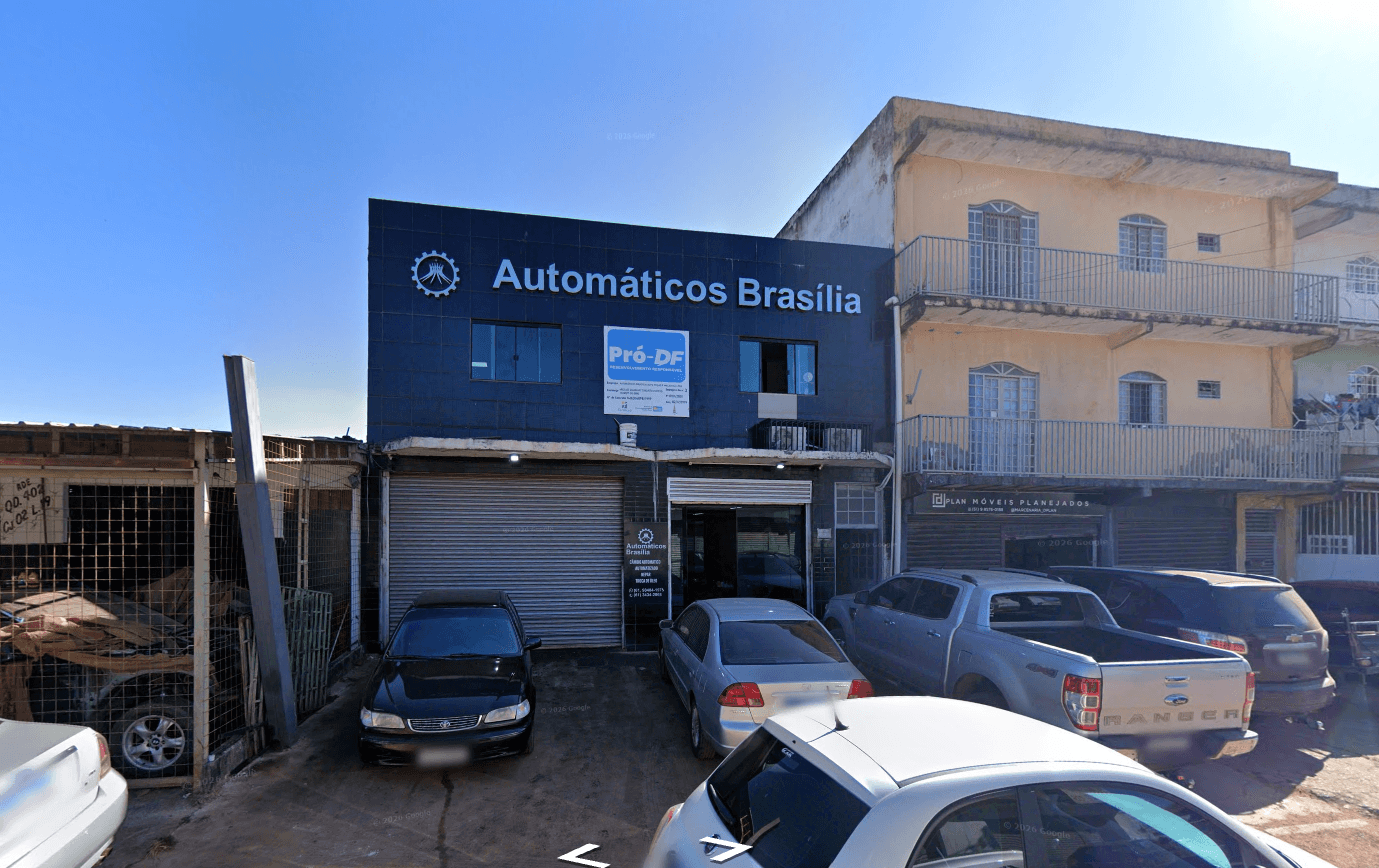 Fachada da Automáticos Brasília no Recanto das Emas